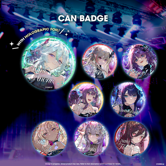 V4Mirai 1st Year Anniversary Merch - Can Badge