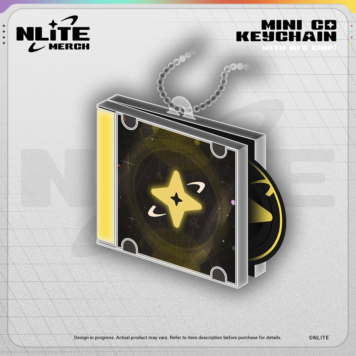 NLiTE CD Case Keychain with NFC Chip