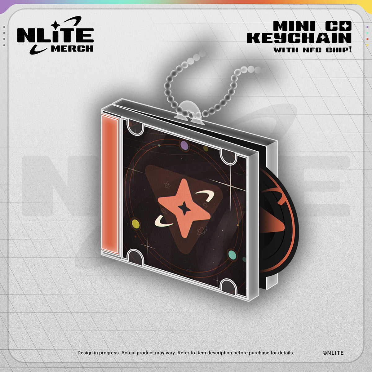NLiTE CD Case Keychain with NFC Chip