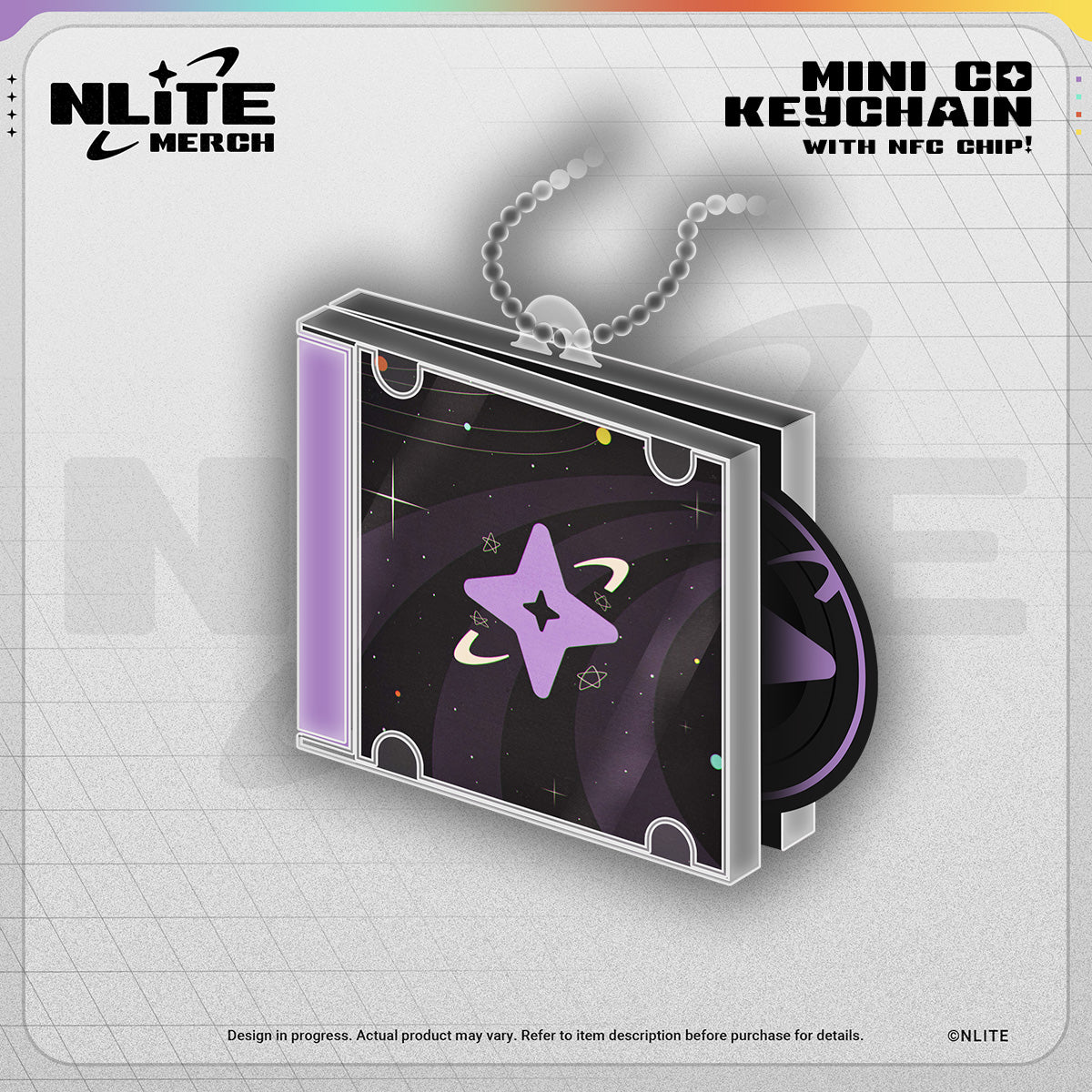 NLiTE CD Case Keychain with NFC Chip
