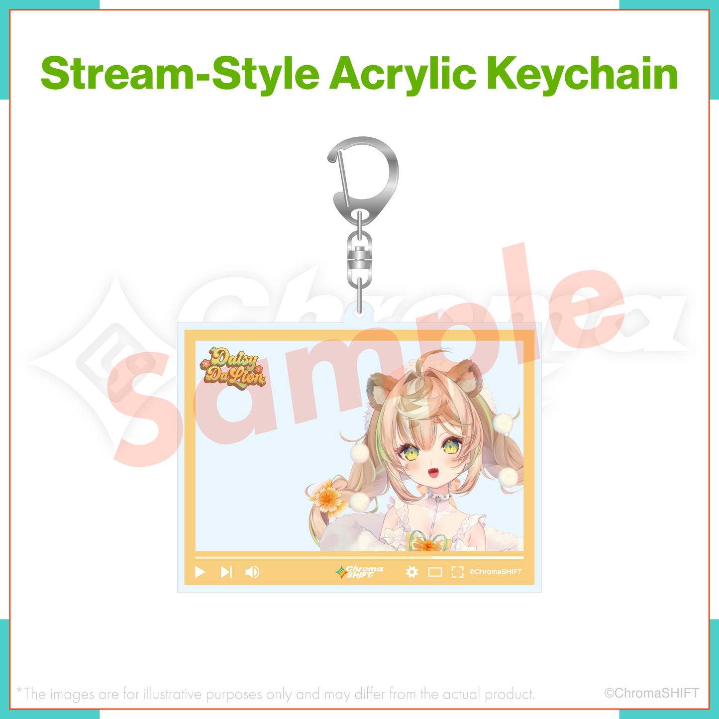 ChromaSHIFT Regular Collection - Stream-Style Acrylic Keychain