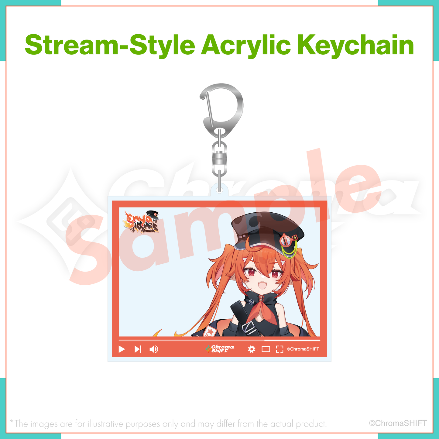 ChromaSHIFT Regular Collection - Stream-Style Acrylic Keychain