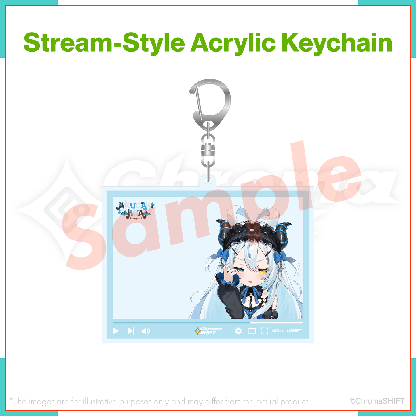 ChromaSHIFT Regular Collection - Stream-Style Acrylic Keychain