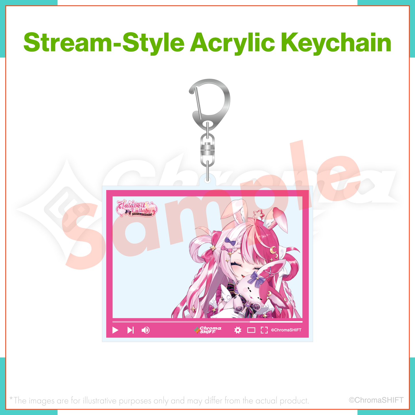 ChromaSHIFT Regular Collection - Stream-Style Acrylic Keychain