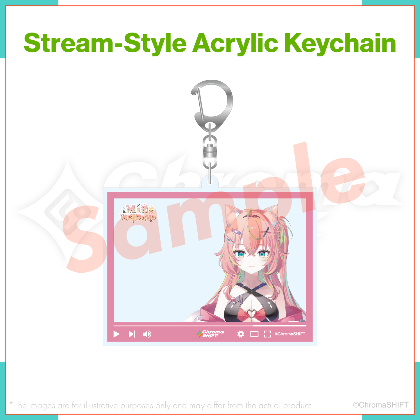 ChromaSHIFT Regular Collection - Stream-Style Acrylic Keychain