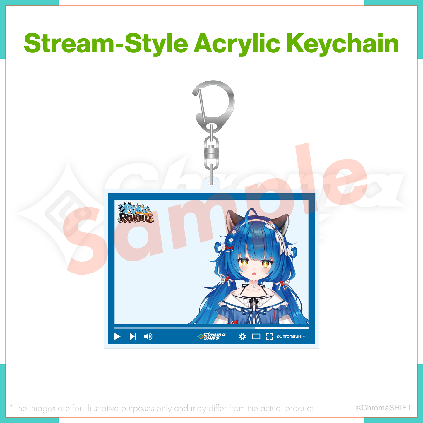 ChromaSHIFT Regular Collection - Stream-Style Acrylic Keychain
