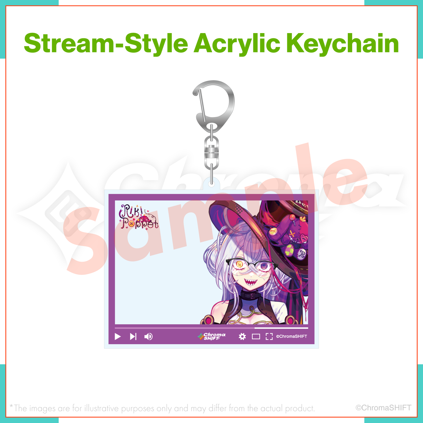 ChromaSHIFT Regular Collection - Stream-Style Acrylic Keychain