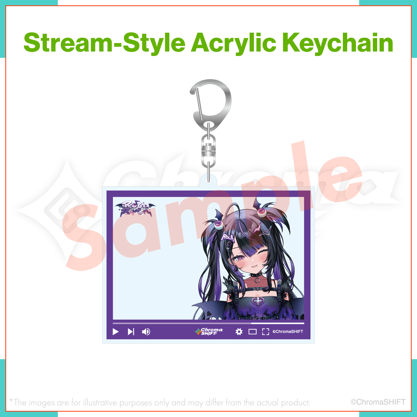 ChromaSHIFT Regular Collection - Stream-Style Acrylic Keychain