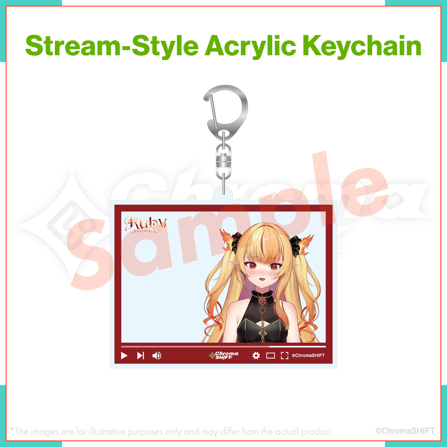 ChromaSHIFT Regular Collection - Stream-Style Acrylic Keychain