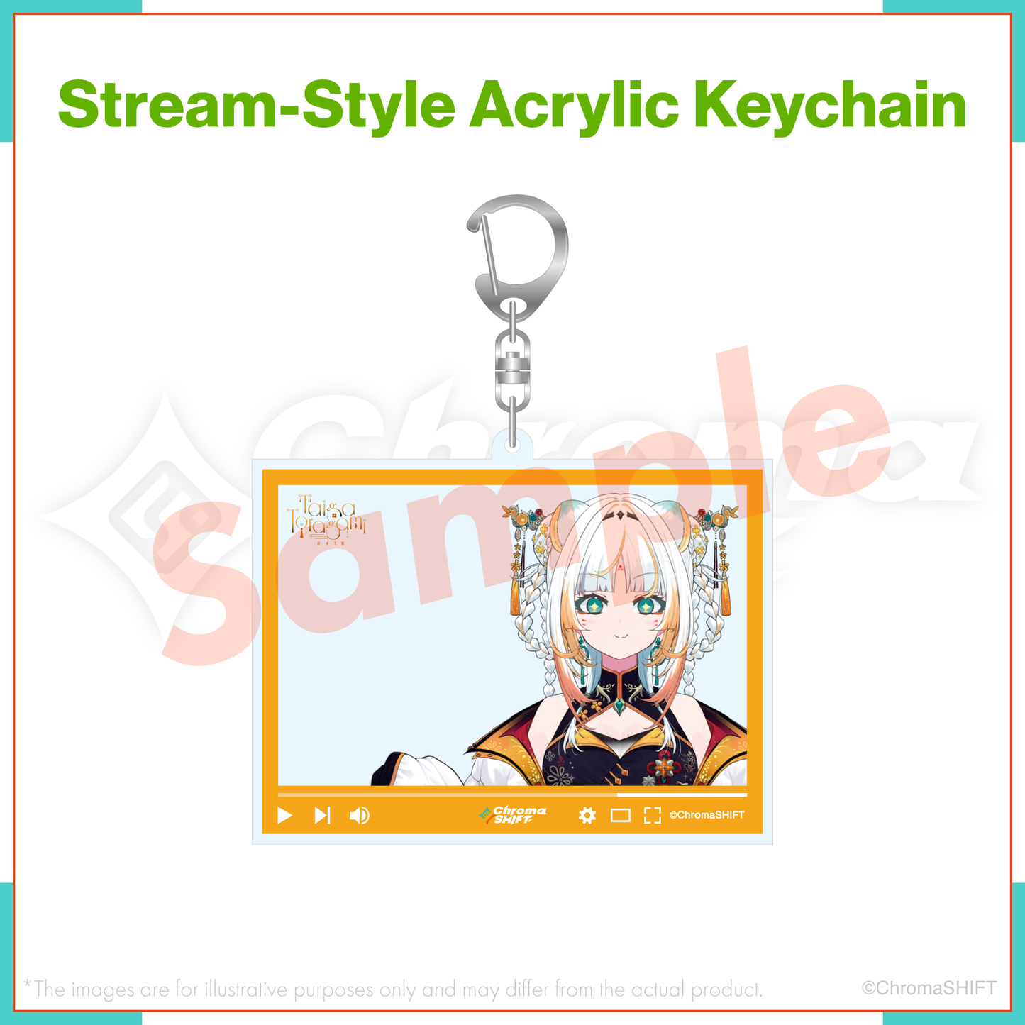 ChromaSHIFT Regular Collection - Stream-Style Acrylic Keychain