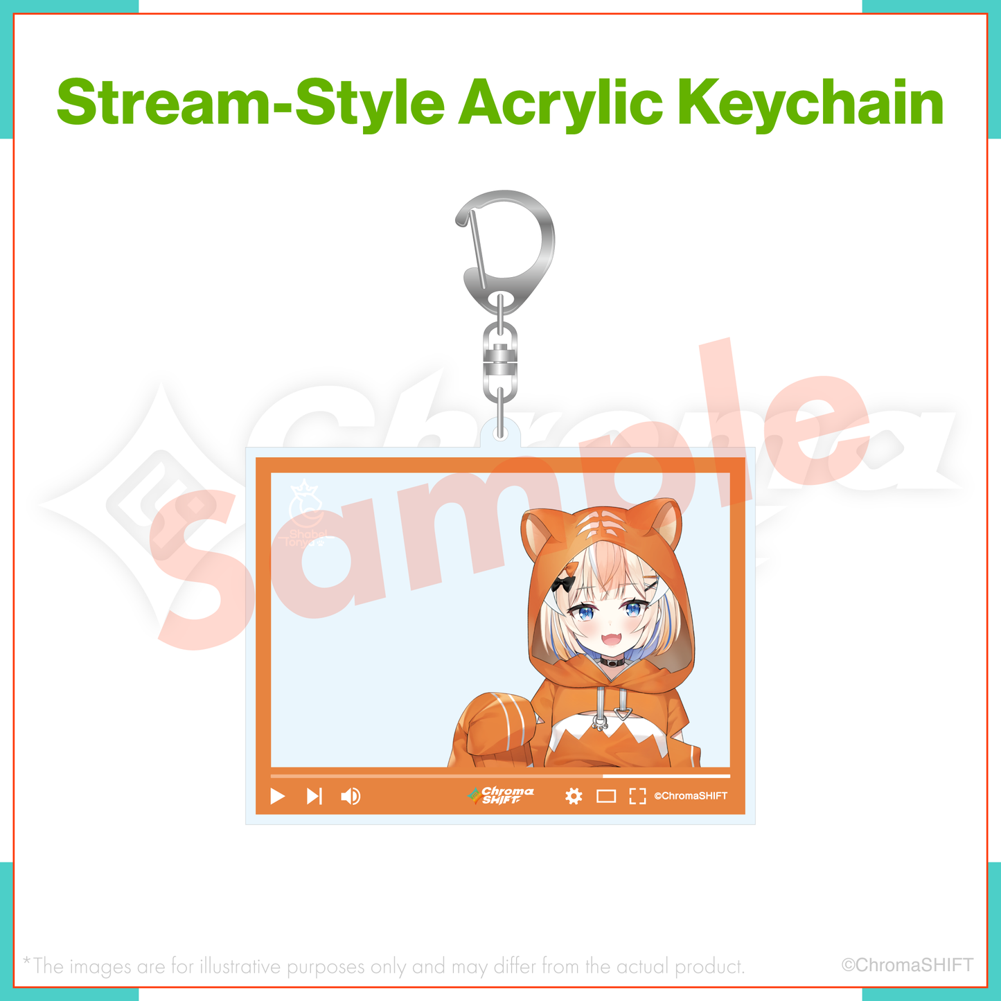 ChromaSHIFT Regular Collection - Stream-Style Acrylic Keychain