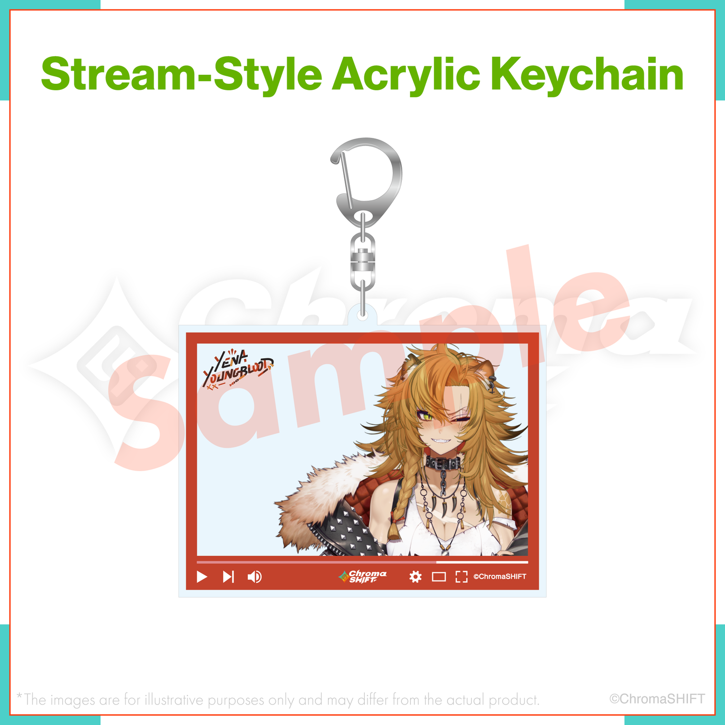 ChromaSHIFT Regular Collection - Stream-Style Acrylic Keychain