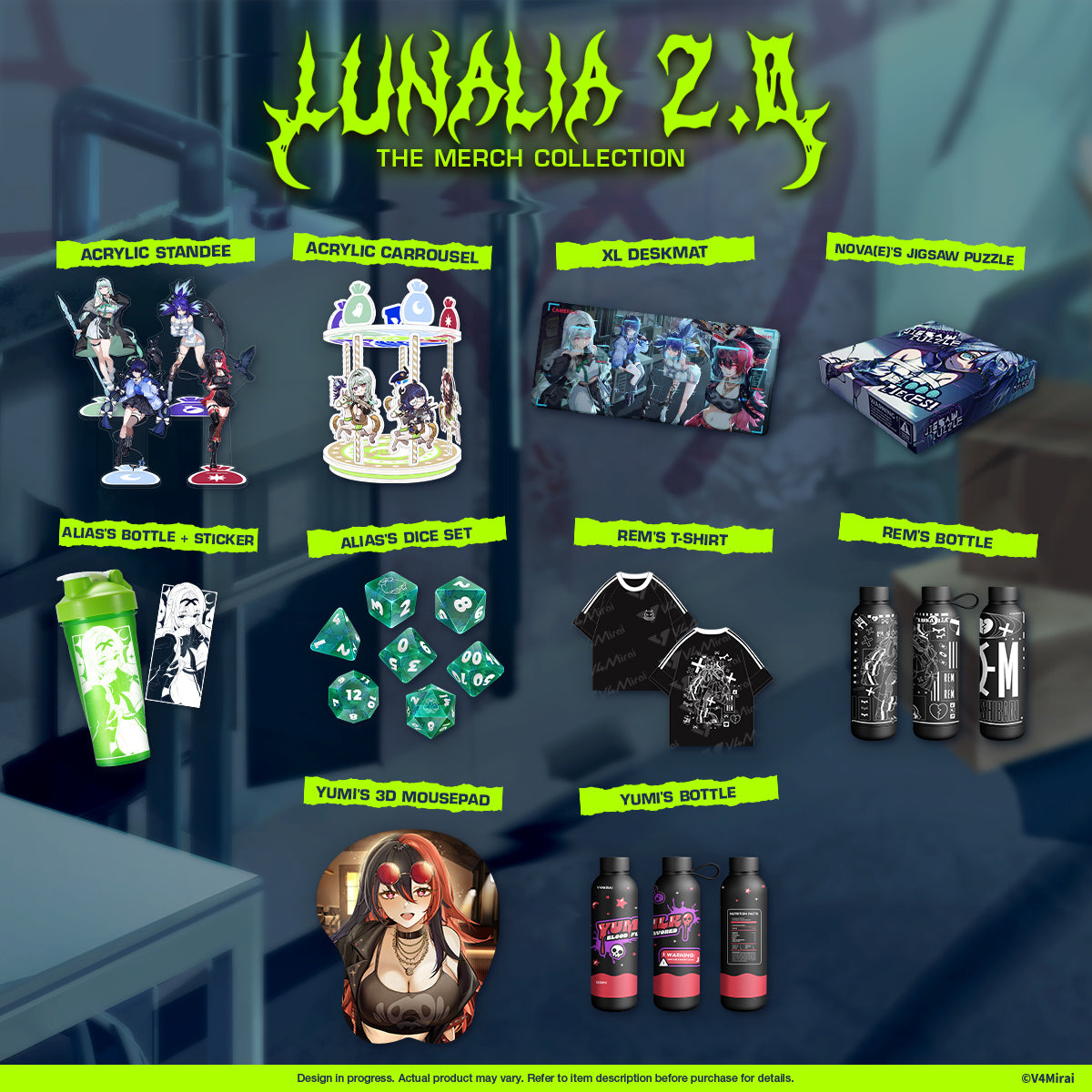 Lunalia Outfit 2.0 Merch - Alias's Dice Set