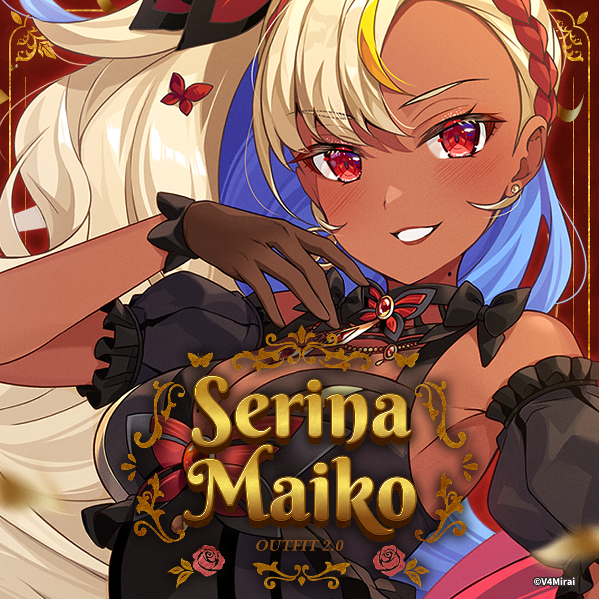 Desk Mat + Card Set - Serina Maiko Outfit 2.0 Anniversary Merch