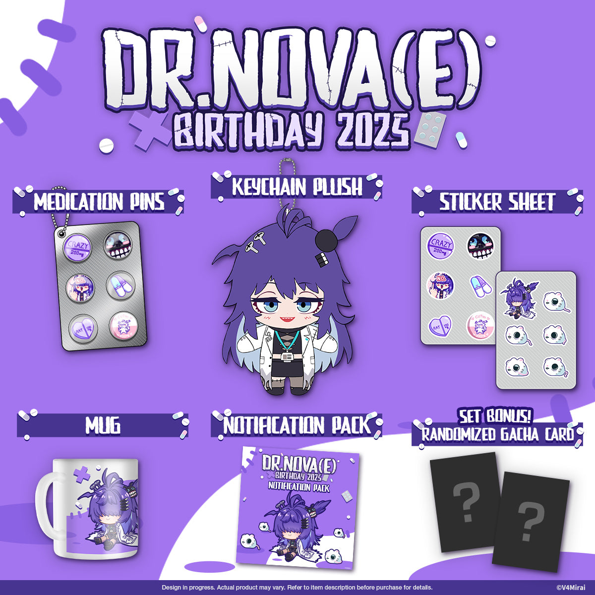 Dr.NOVA(e) Birthday Merch 2025 - Notification Pack
