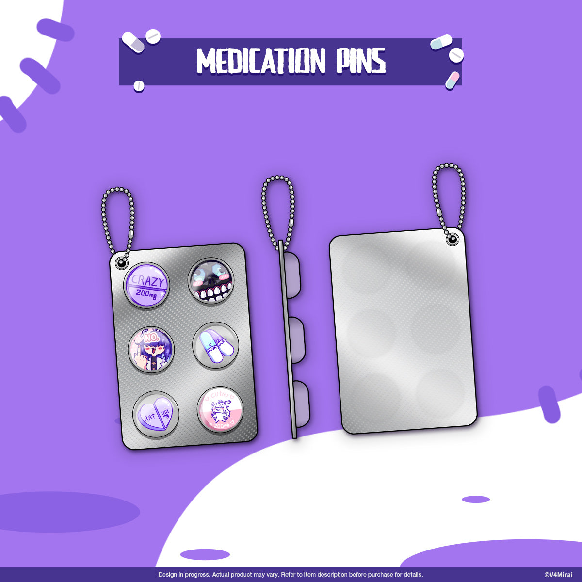 Dr.NOVA(e) Birthday Merch 2025 - Medication Pins