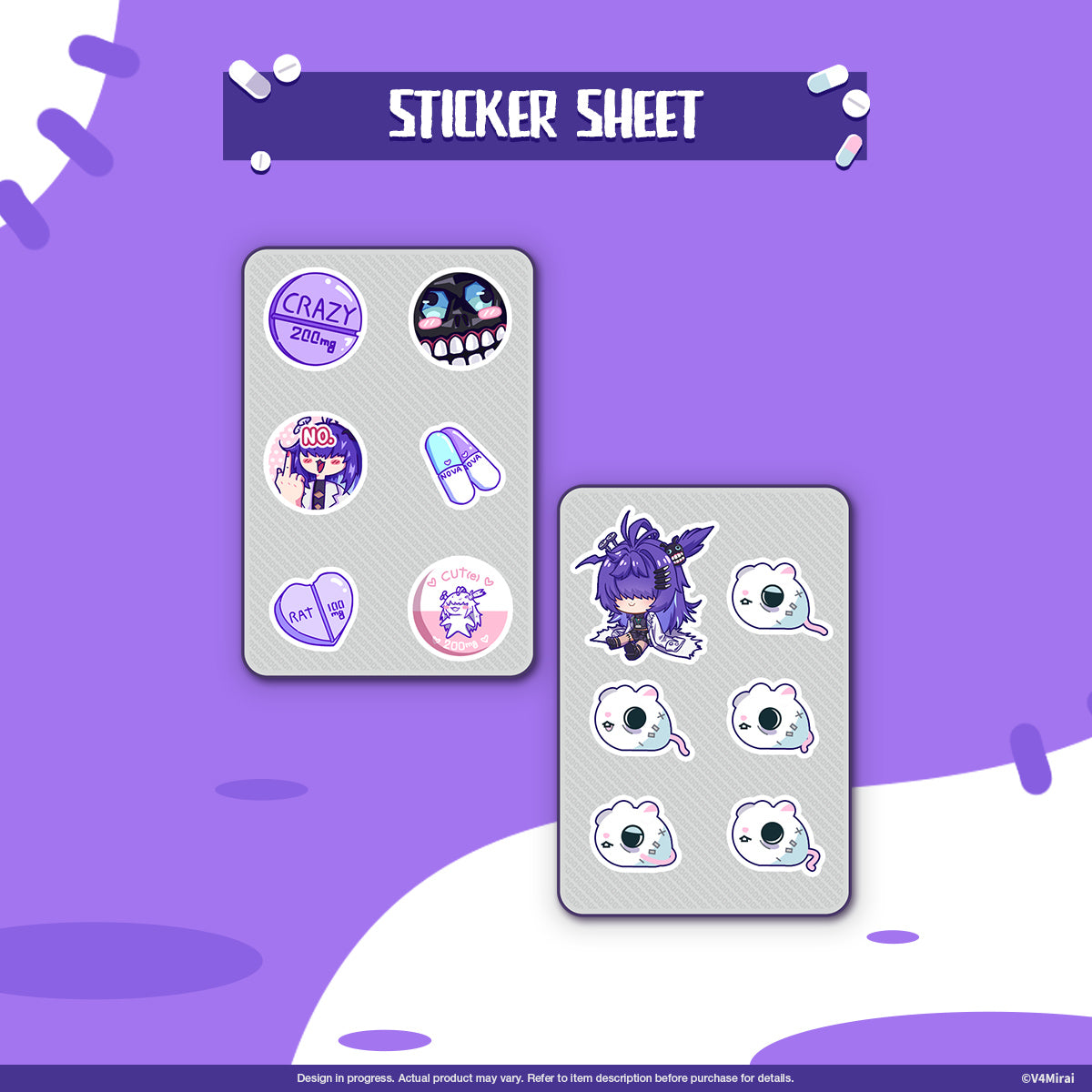 Dr.NOVA(e) Birthday Merch 2025 - Sticker Sheet