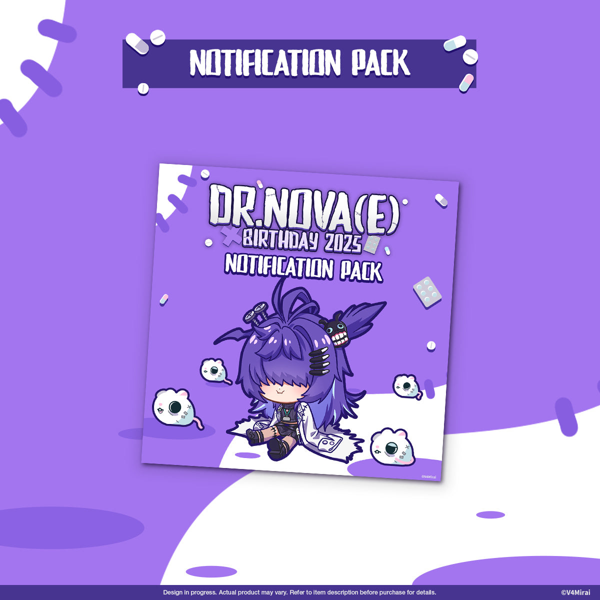 Dr.NOVA(e) Birthday Merch 2025 - Notification Pack
