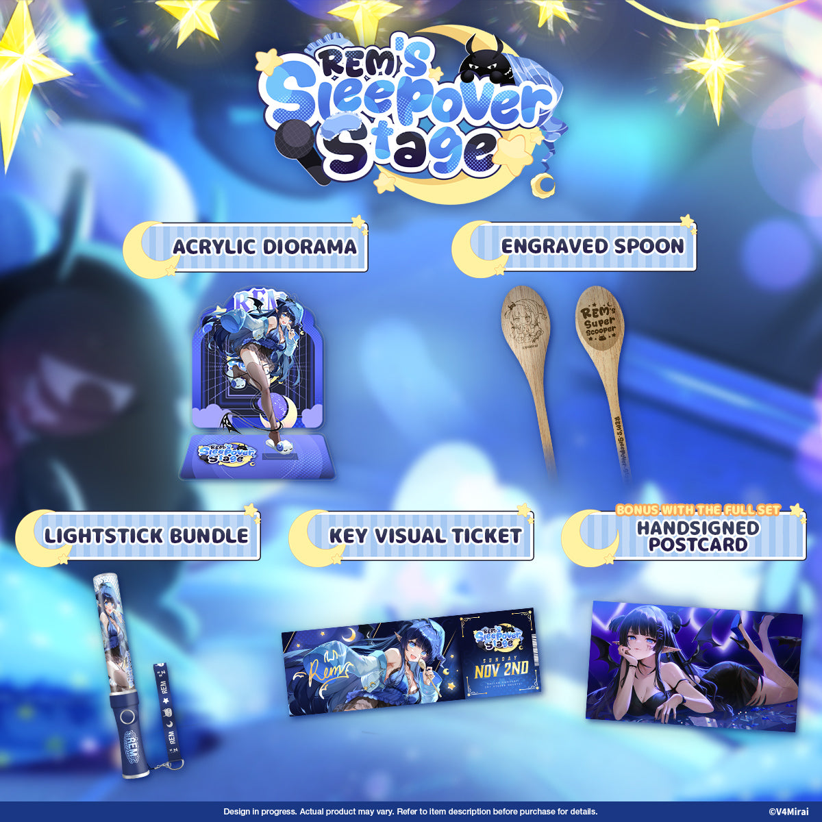 REM Kanashibari Sleepover Stage Merch