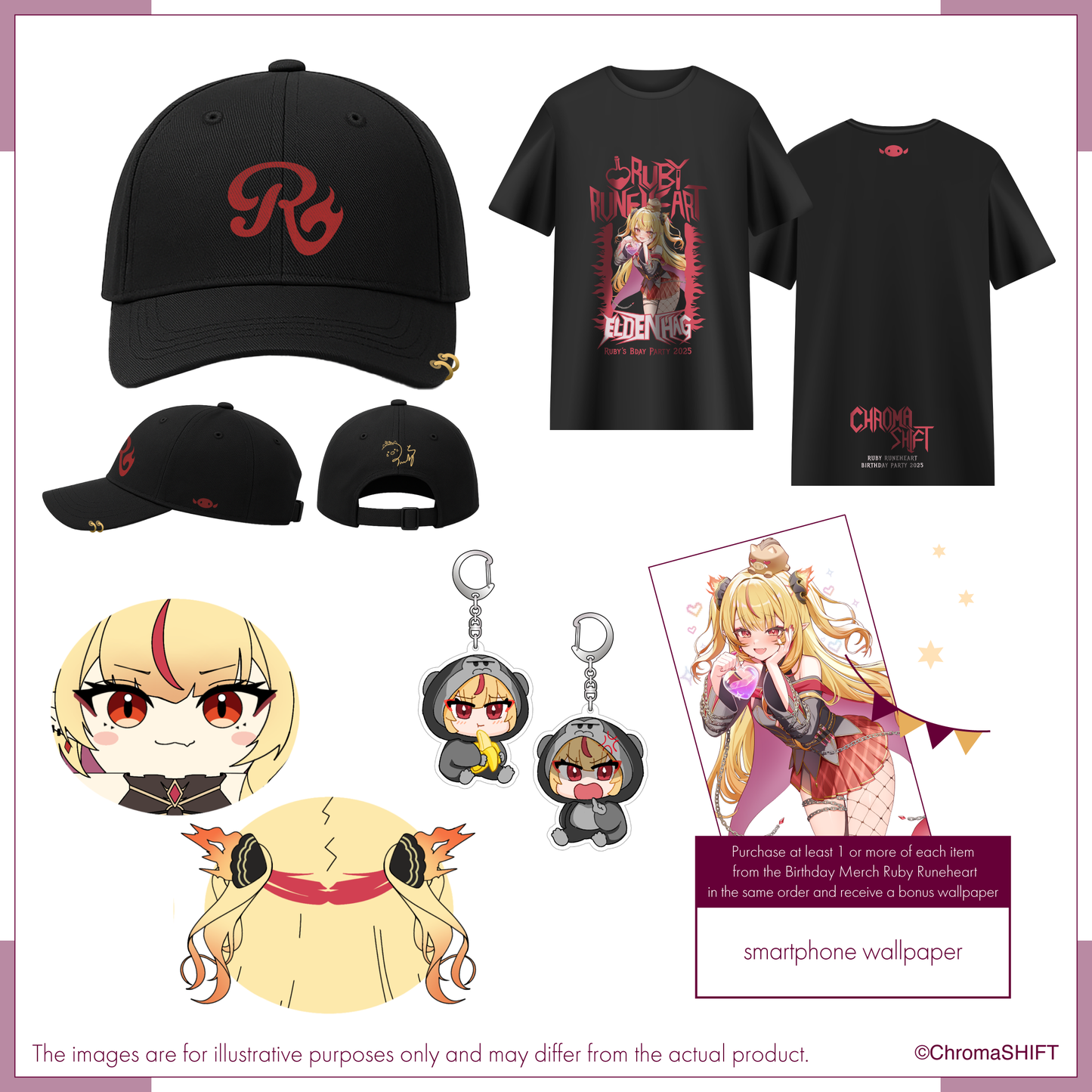 Ruby Runeheart Birthday Merch 2025 - Bonus Wallpaper