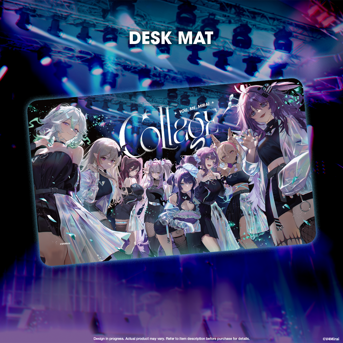 V4Mirai 1st Year Anniversary Merch - Desk Mat