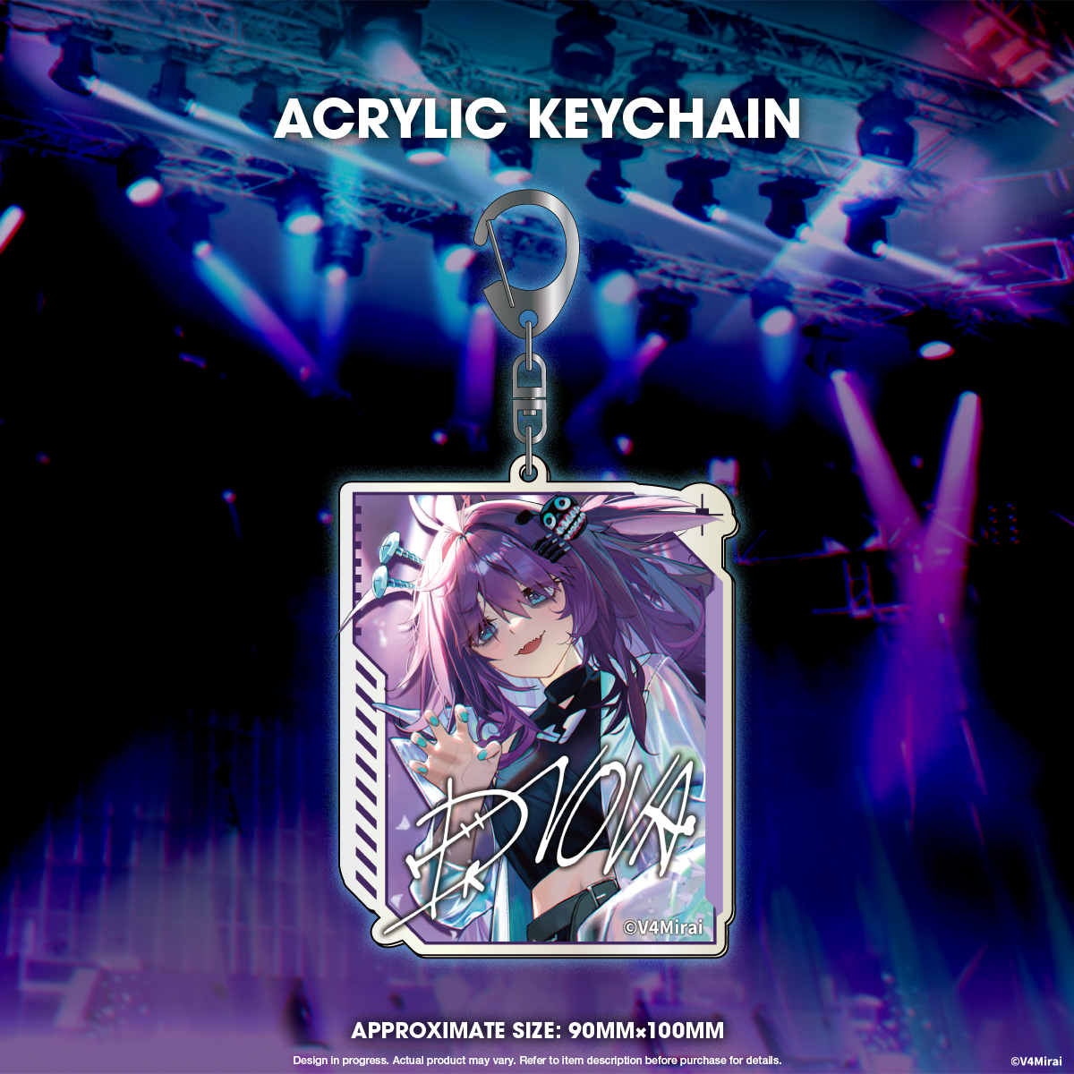 V4Mirai 1st Year Anniversary Merch - Acrylic Keychain