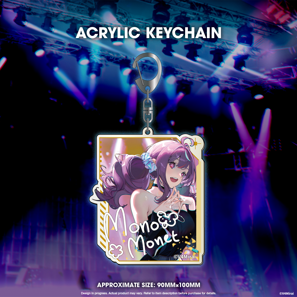 V4Mirai 1st Year Anniversary Merch - Acrylic Keychain