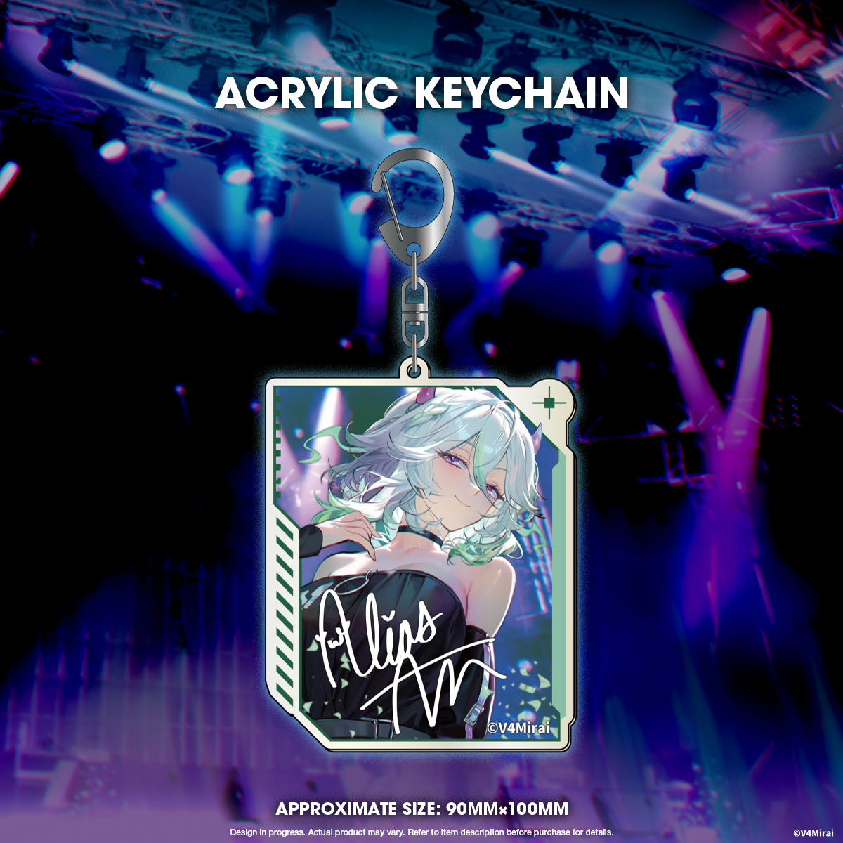 V4Mirai 1st Year Anniversary Merch - Acrylic Keychain