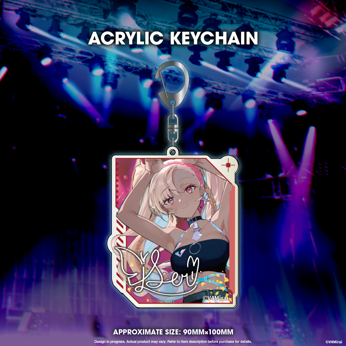 V4Mirai 1st Year Anniversary Merch - Acrylic Keychain