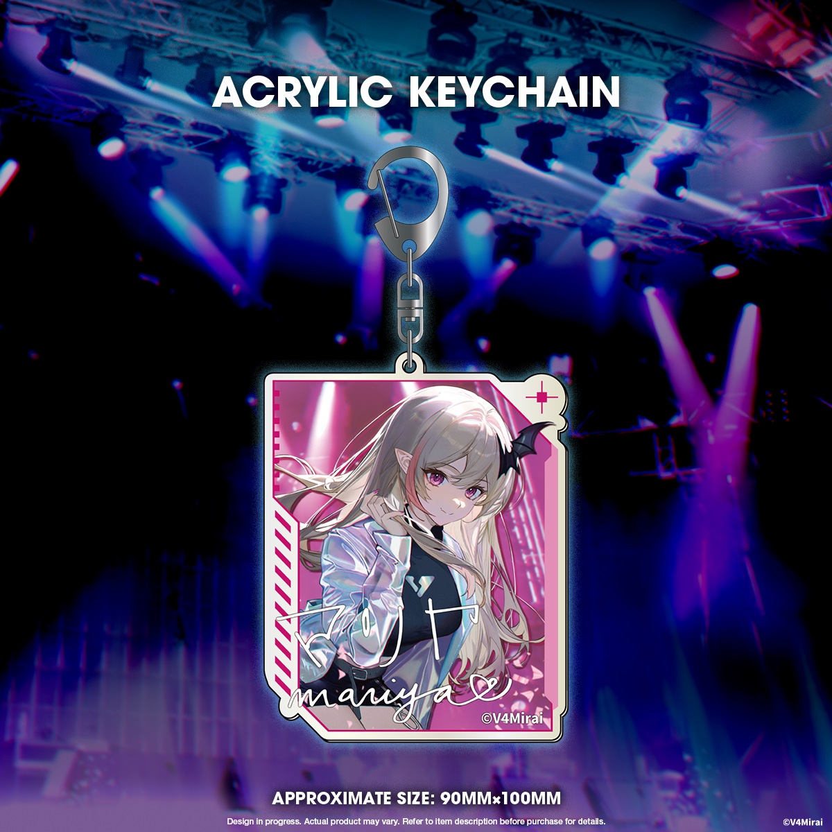 V4Mirai 1st Year Anniversary Merch - Acrylic Keychain
