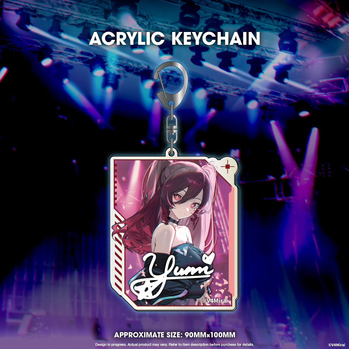 V4Mirai 1st Year Anniversary Merch - Acrylic Keychain