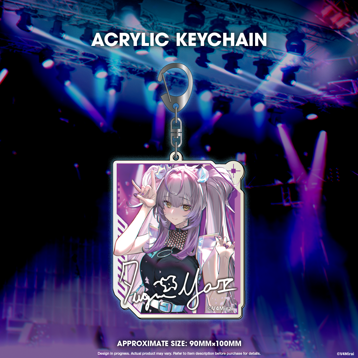 V4Mirai 1st Year Anniversary Merch - Acrylic Keychain