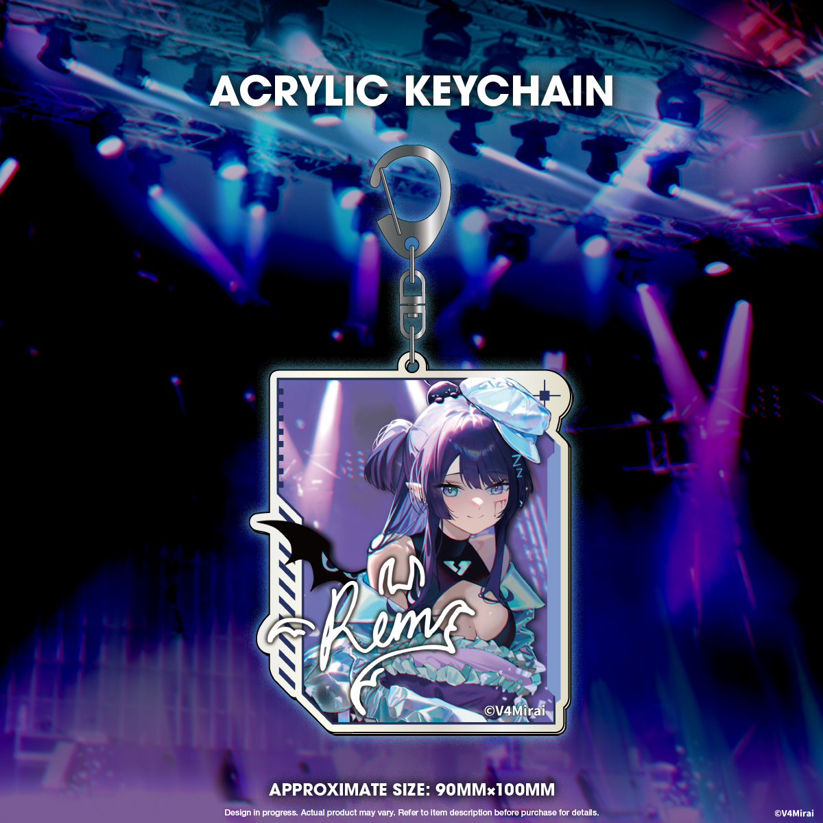V4Mirai 1st Year Anniversary Merch - Acrylic Keychain