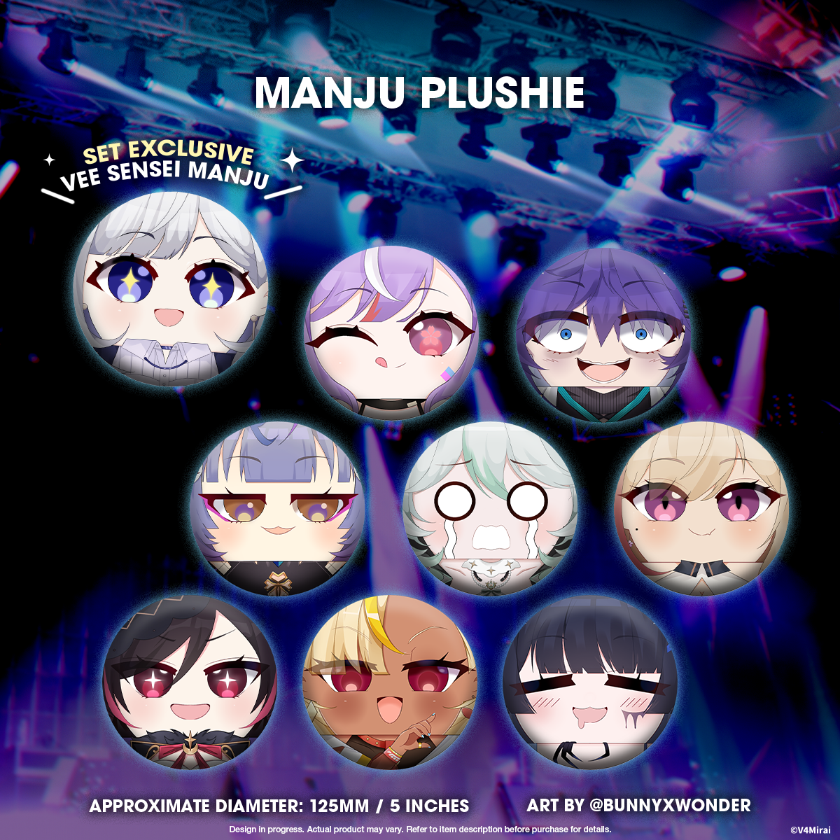 V4Mirai 1st Year Anniversary Merch - Desk Mat