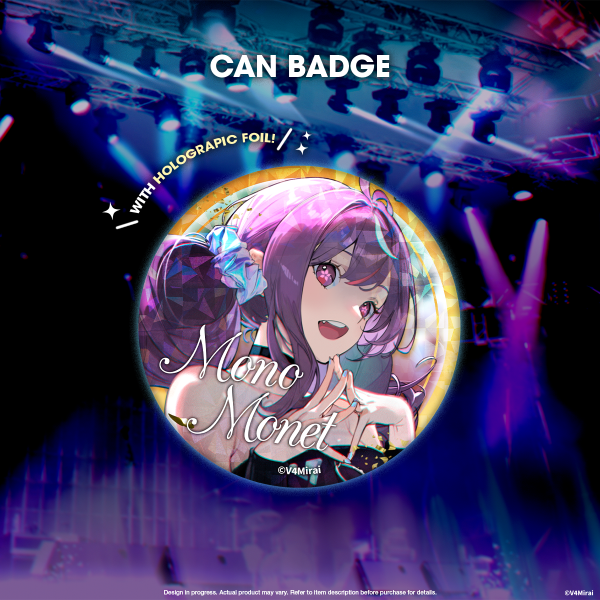 Can Badge - V4Mirai 1st Year Anniversary Merch