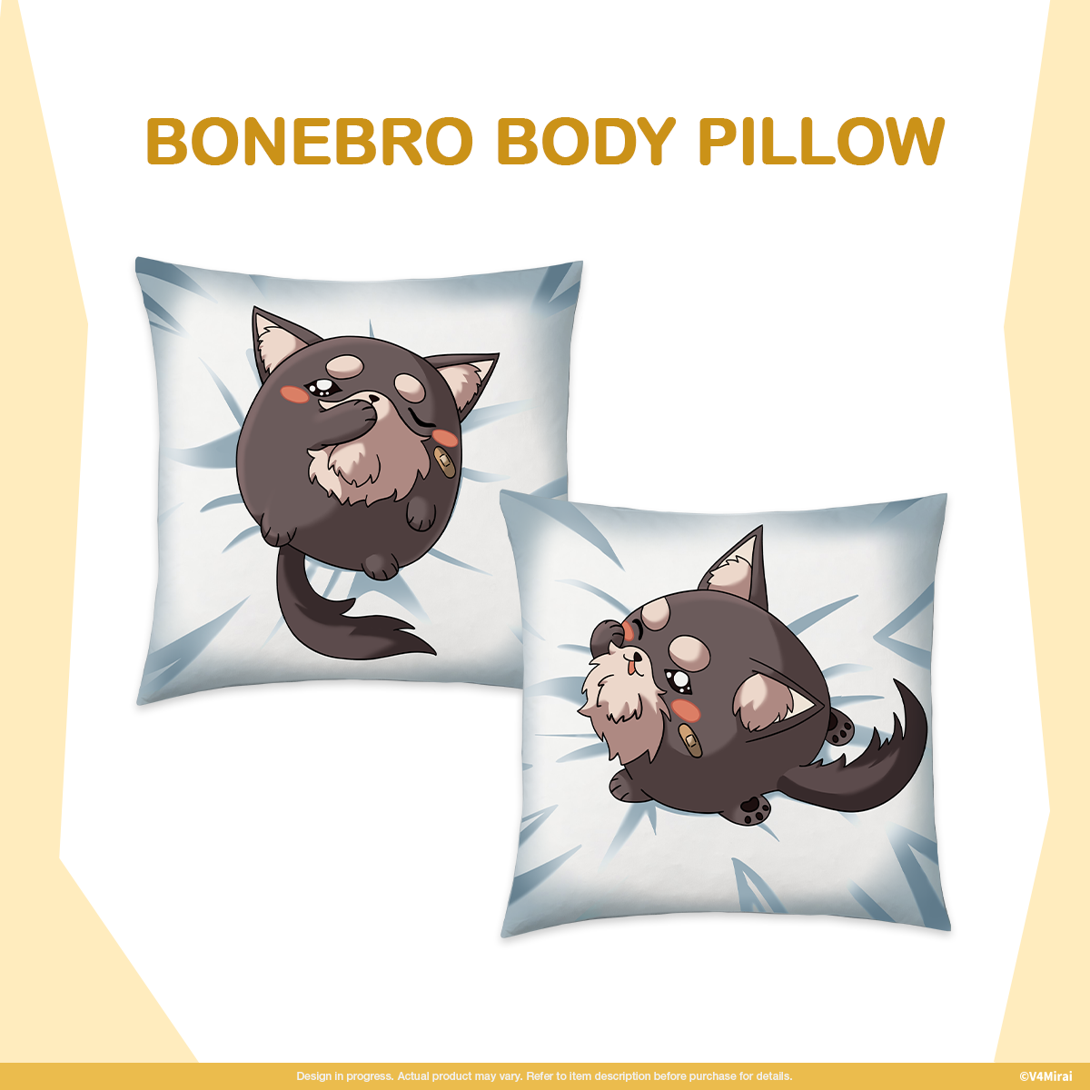 Voltail 2nd Anniversary Merch - Rara's Bonebro Pillow