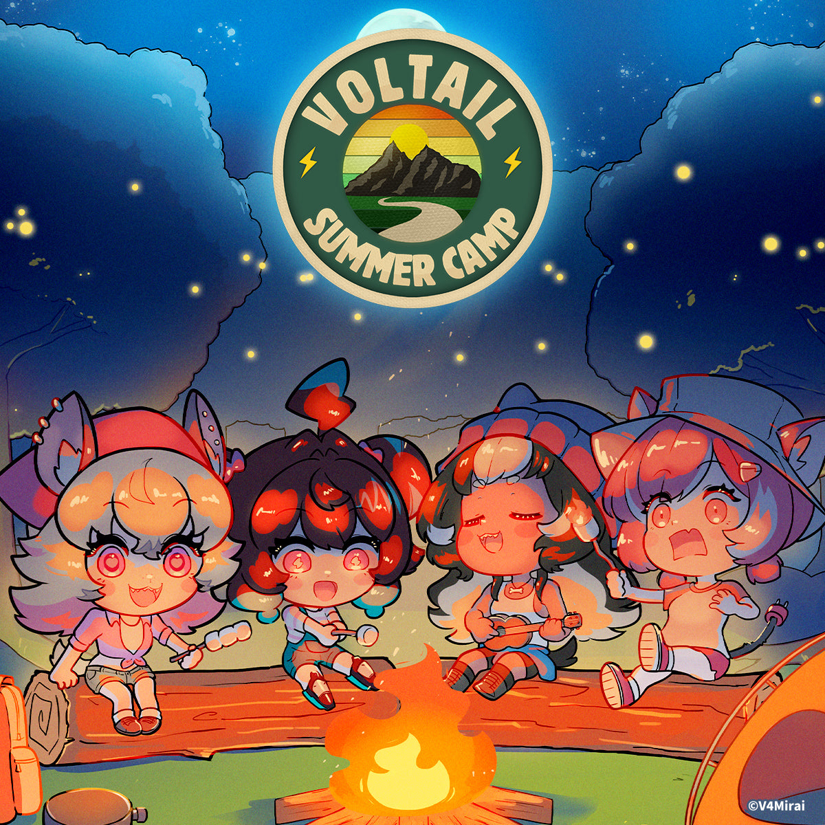 Voltail Summer Camp Merch - Logo Patch set of two