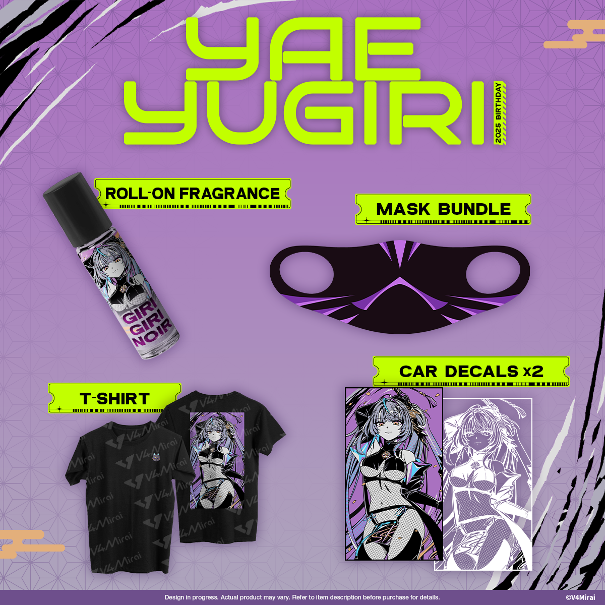 Yae Yugiri Birthday Merch 2025