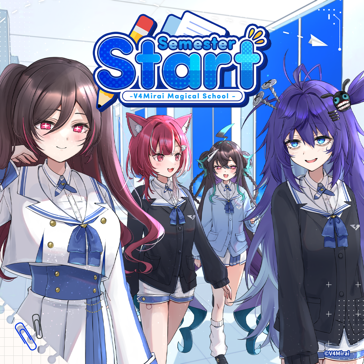 Acrylic Calendar - V4Mirai Semester Start Merch 2025