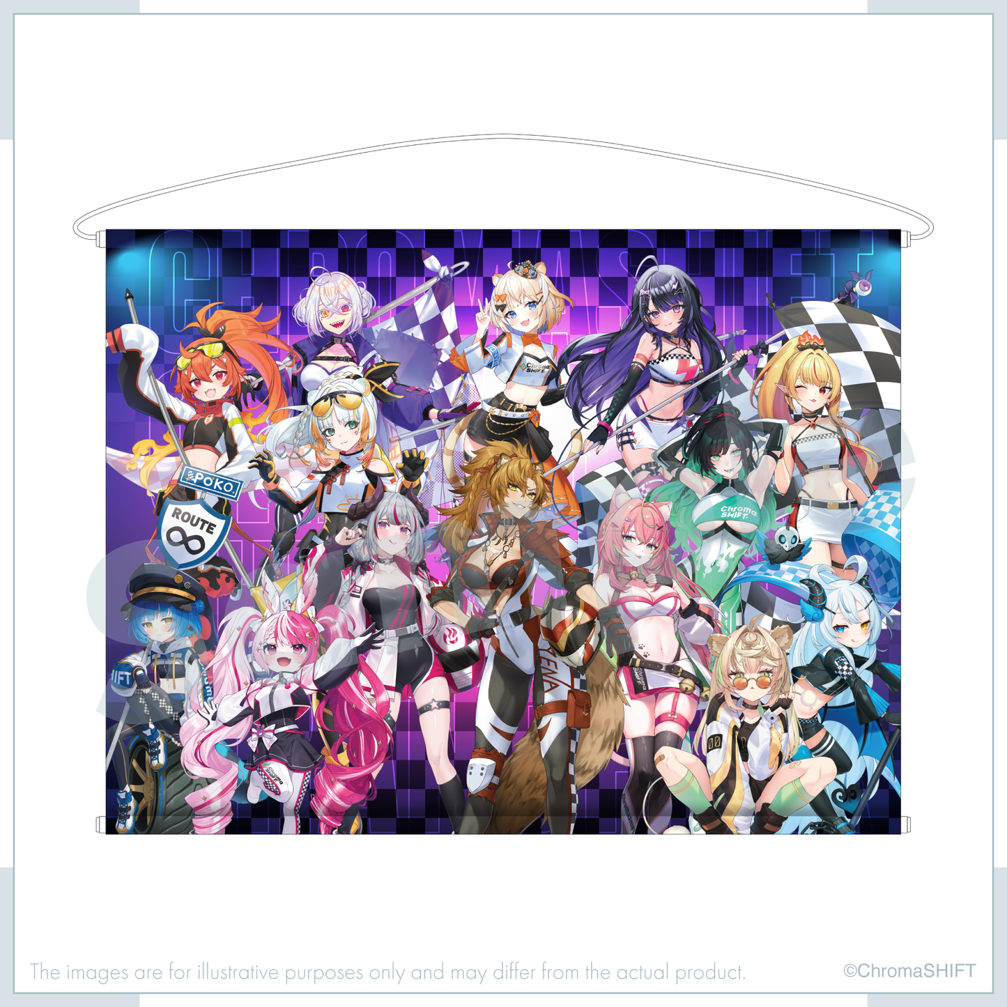 Virtual Grand Prix Merch - Group B2 Tapestry