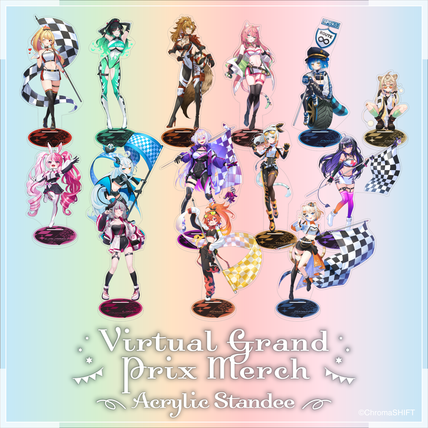 Virtual Grand Prix Merch - Acrylic Standee