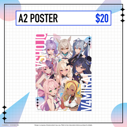 V4Mirai x VShojo A2 Poster - ALA 19 Limited Edition