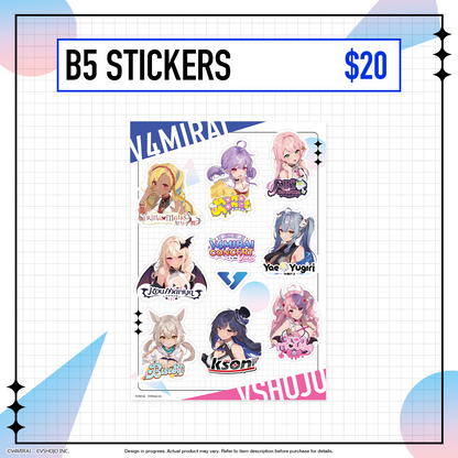 V4Mirai x VShojo B5 Stickers - ALA19 Limited Edition