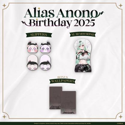 Alias Anono Birthday Merch 2025 - Epi & Taph Slippers