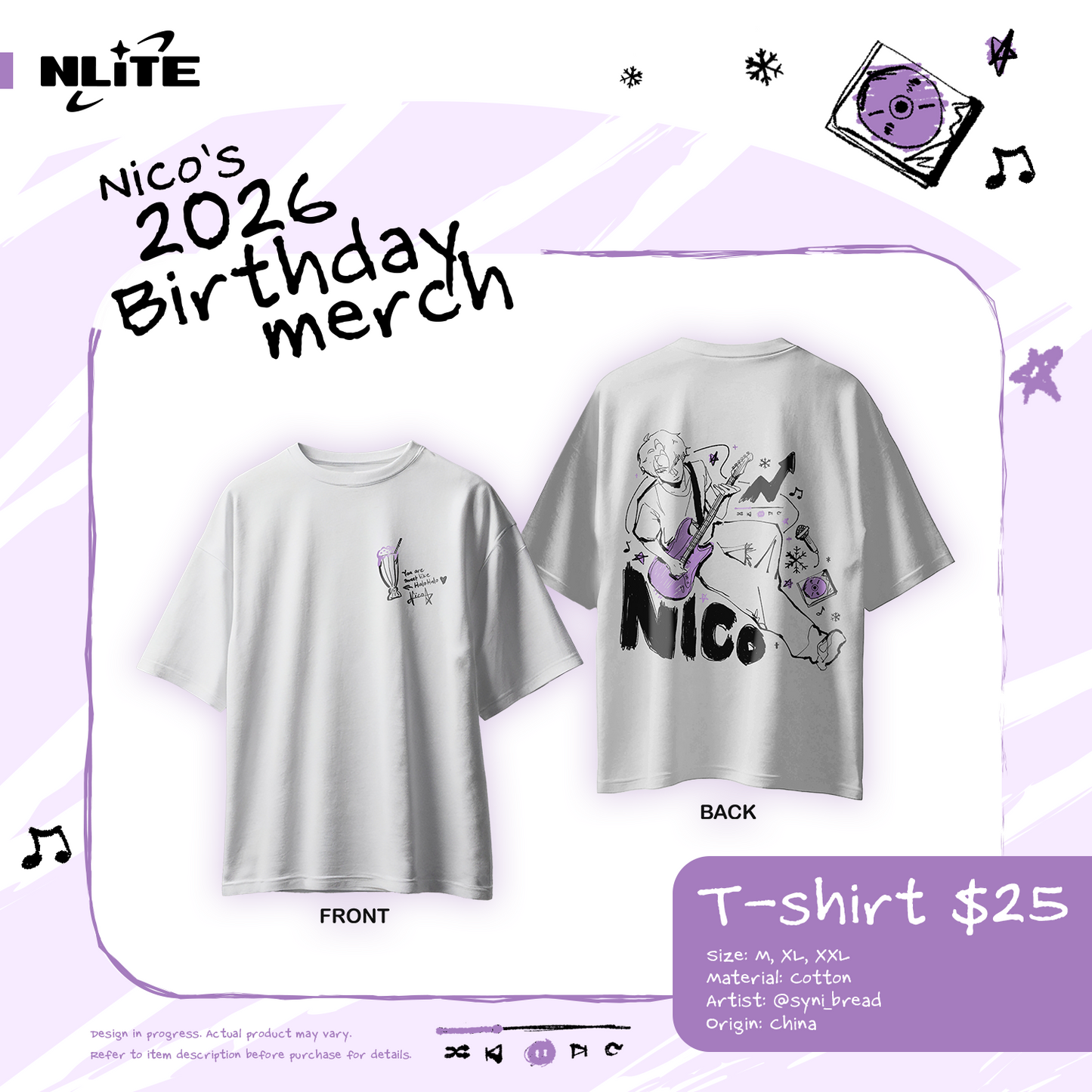 NLiTE - Nico Birthday Merch 2026
