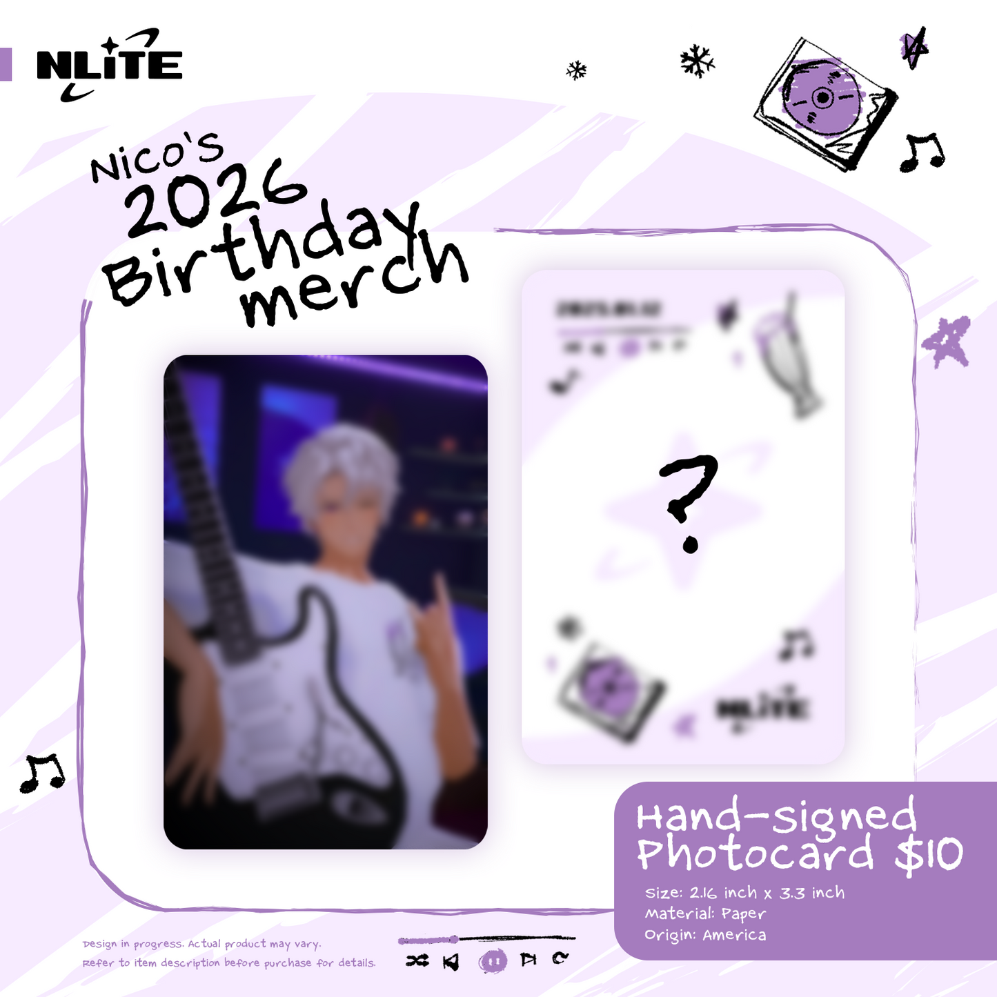 NLiTE - Nico Birthday Merch 2026