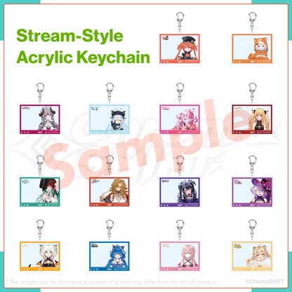 ChromaSHIFT Regular Collection - Stream-Style Acrylic Keychain
