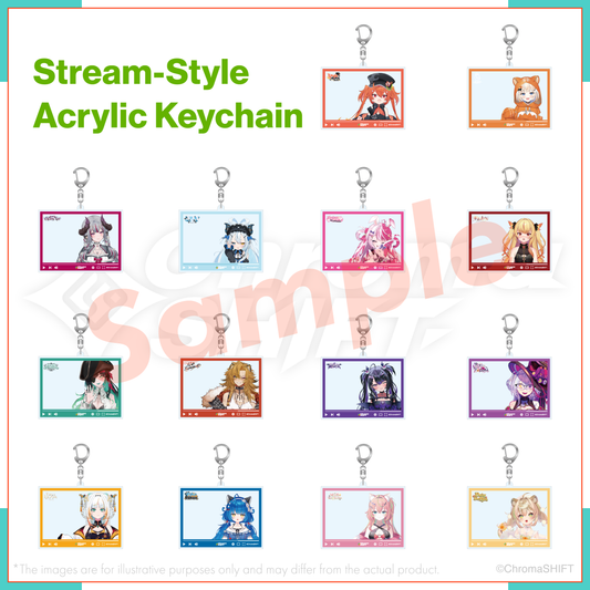 ChromaSHIFT Regular Collection - Stream-Style Acrylic Keychain