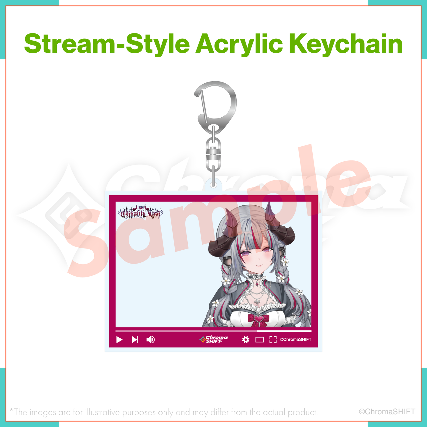 ChromaSHIFT Regular Collection - Stream-Style Acrylic Keychain