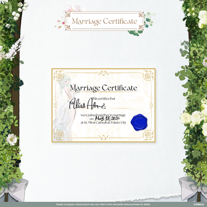 Marriage Certificate - Eternal Vows Merch